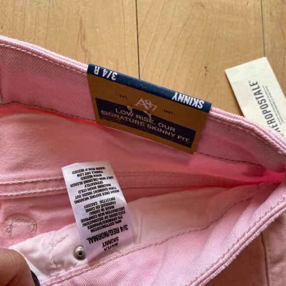 AEROPOSTALE Bnwt Pink Ombre "Bayla" Skinny Jeans - Picture 7 of 7